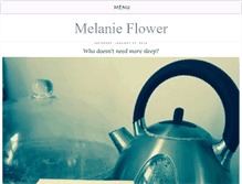 Tablet Screenshot of melanieflower.com